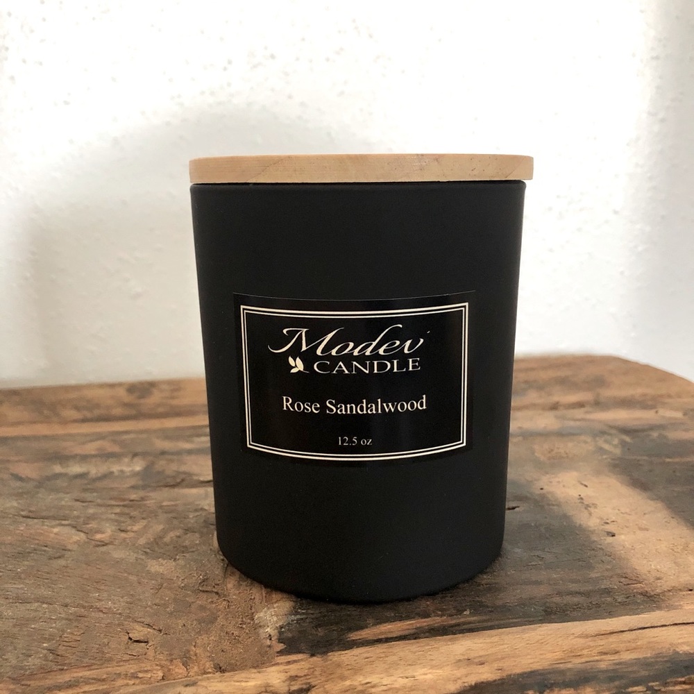 Soy bean wax candle Rose Sandalwood